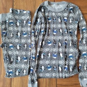 Hanna Andersson penguin Christmas holiday pajamas PJs